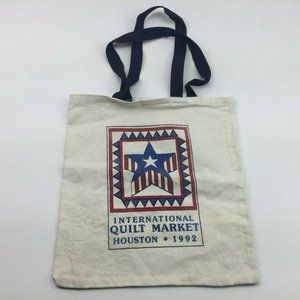 Vintage International Quilt Market Houston Texas 1992 Canvas Tote Shoulder Bag